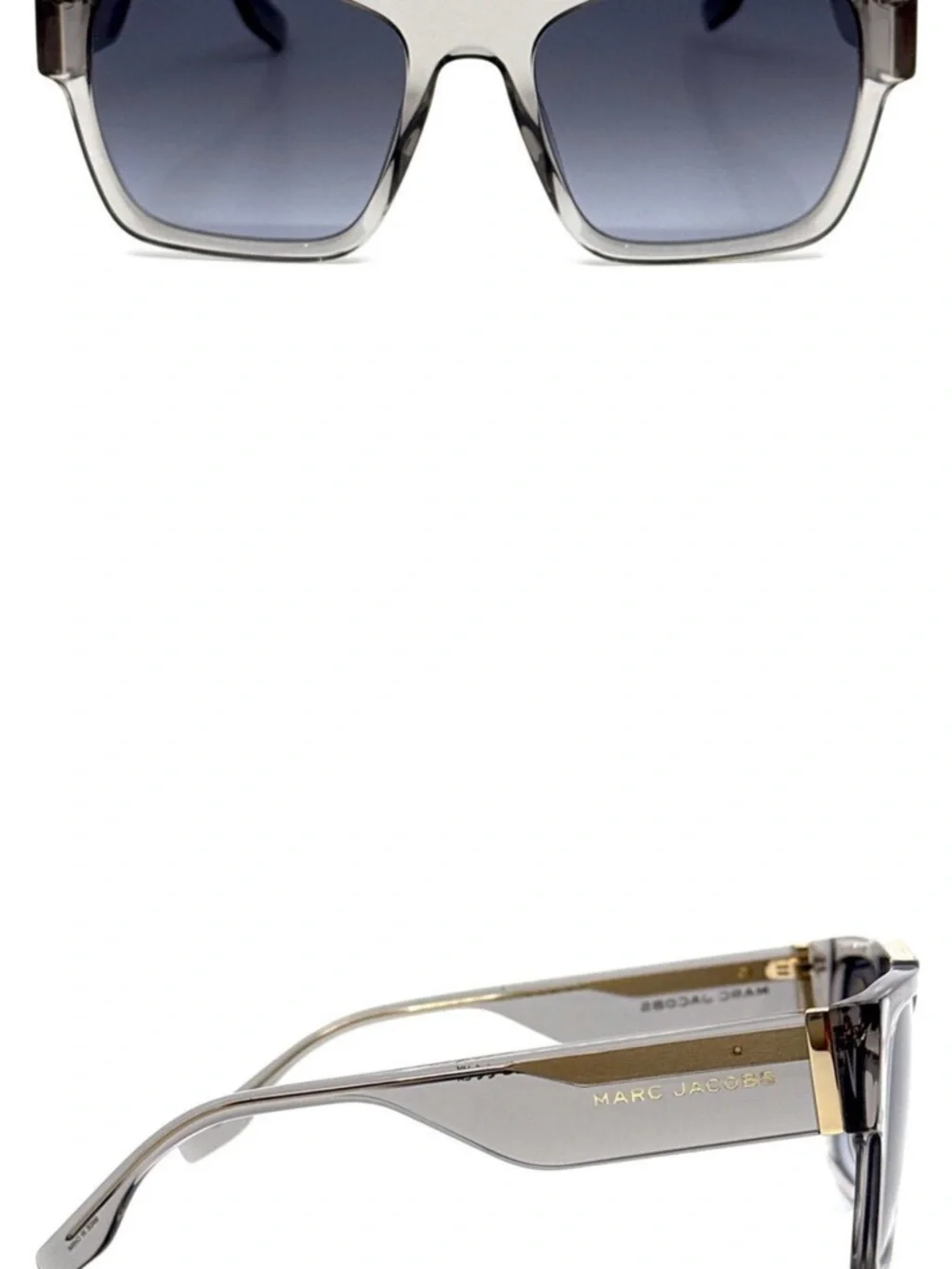 Marc Jacobs Black Oversized Square Sunglasses unisex
